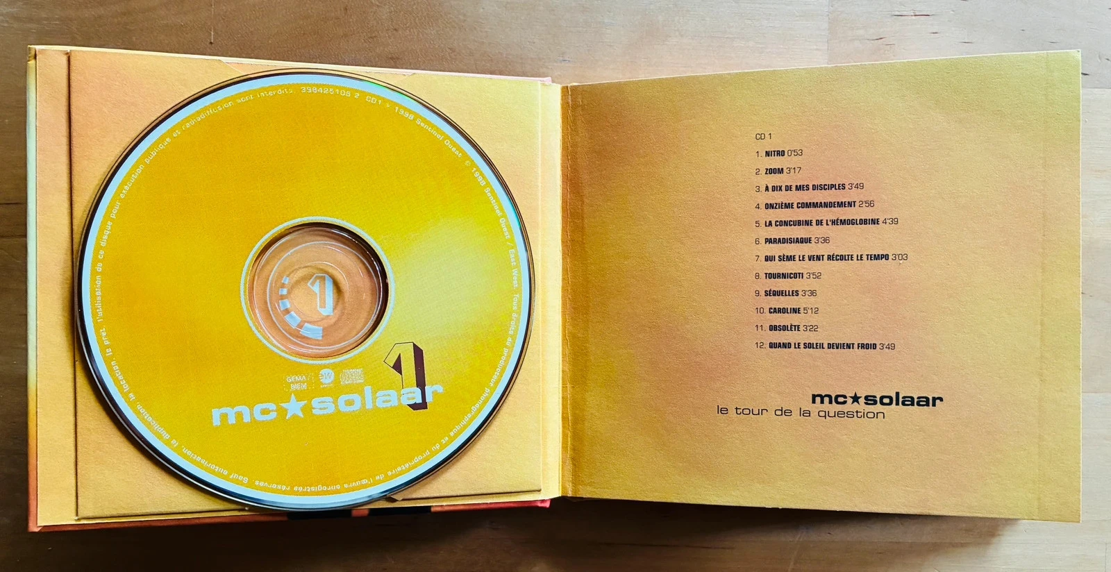 Digipack box set 2 CD MC Solaar live Le tour de la question. – photo 2
